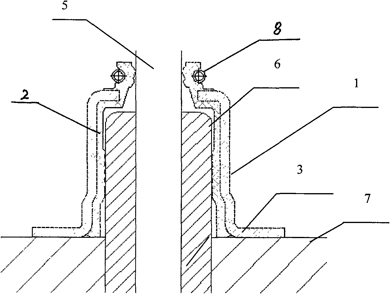 Composite and assembly construction of engine valve oil seal and valve spring retainer