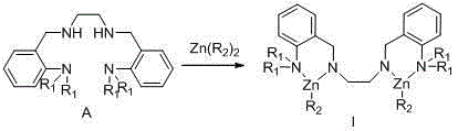 Aminoanilino zinc compound and its preparation method and application