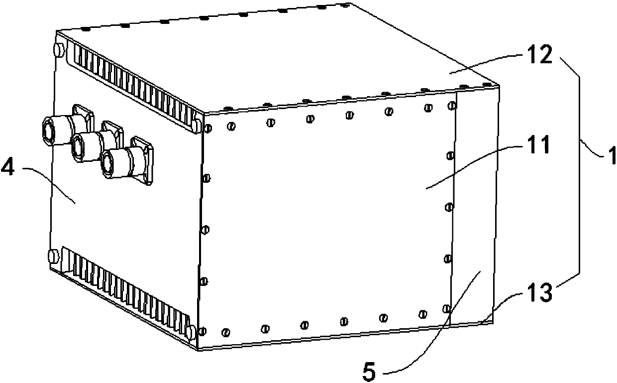 A modular airtight cold conduction chassis