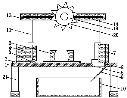 Copper strip cutting machine capable of blowing scraps