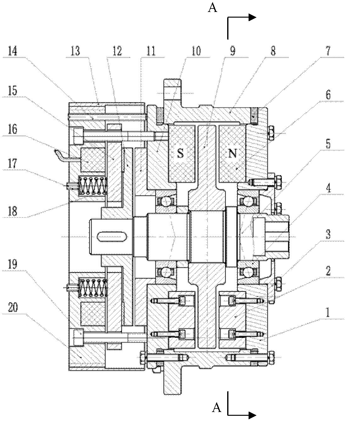 Mixed retarder for high-temperature gas-cooled reactor accidental scramming