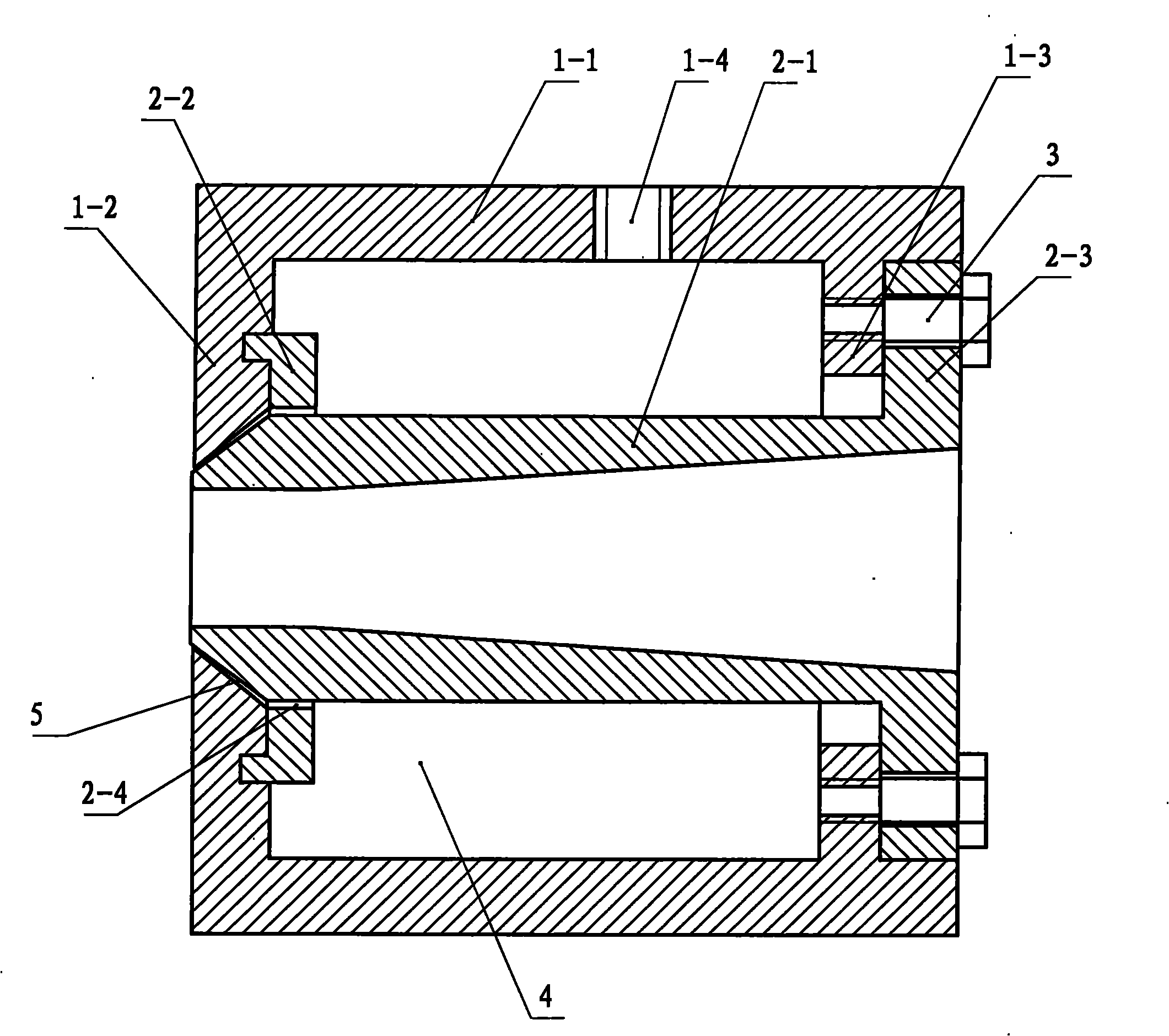 Annular water-blowing device