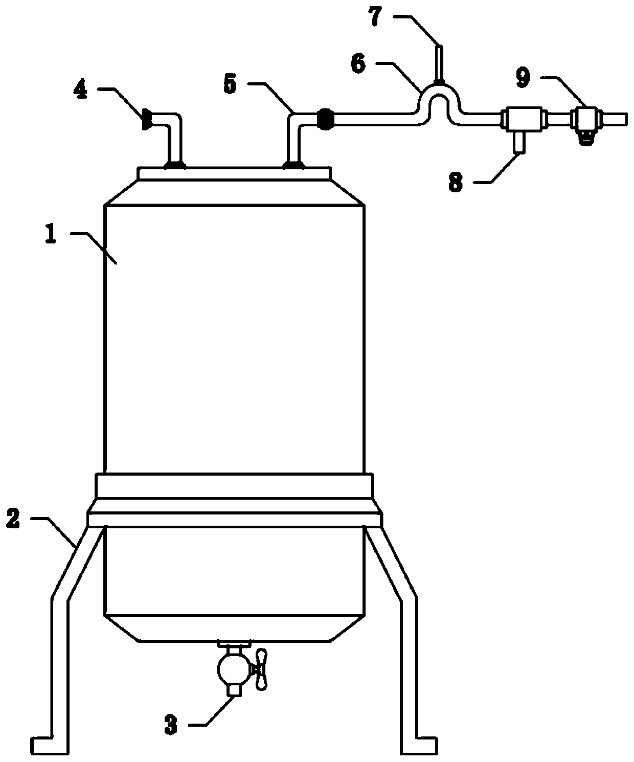 Ship fuel oil supply system with filtering function