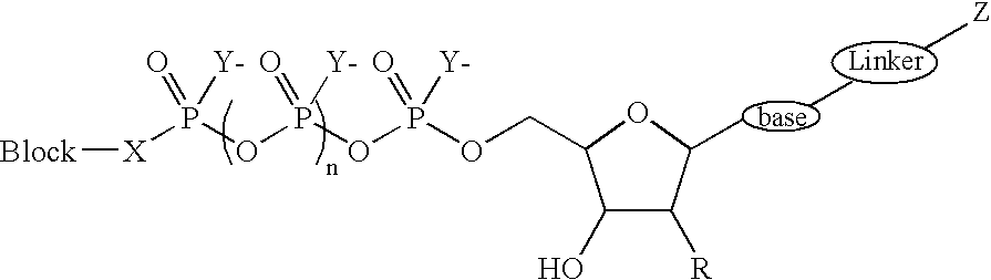 Terminal phosphate blocked nucleoside polyphosphates