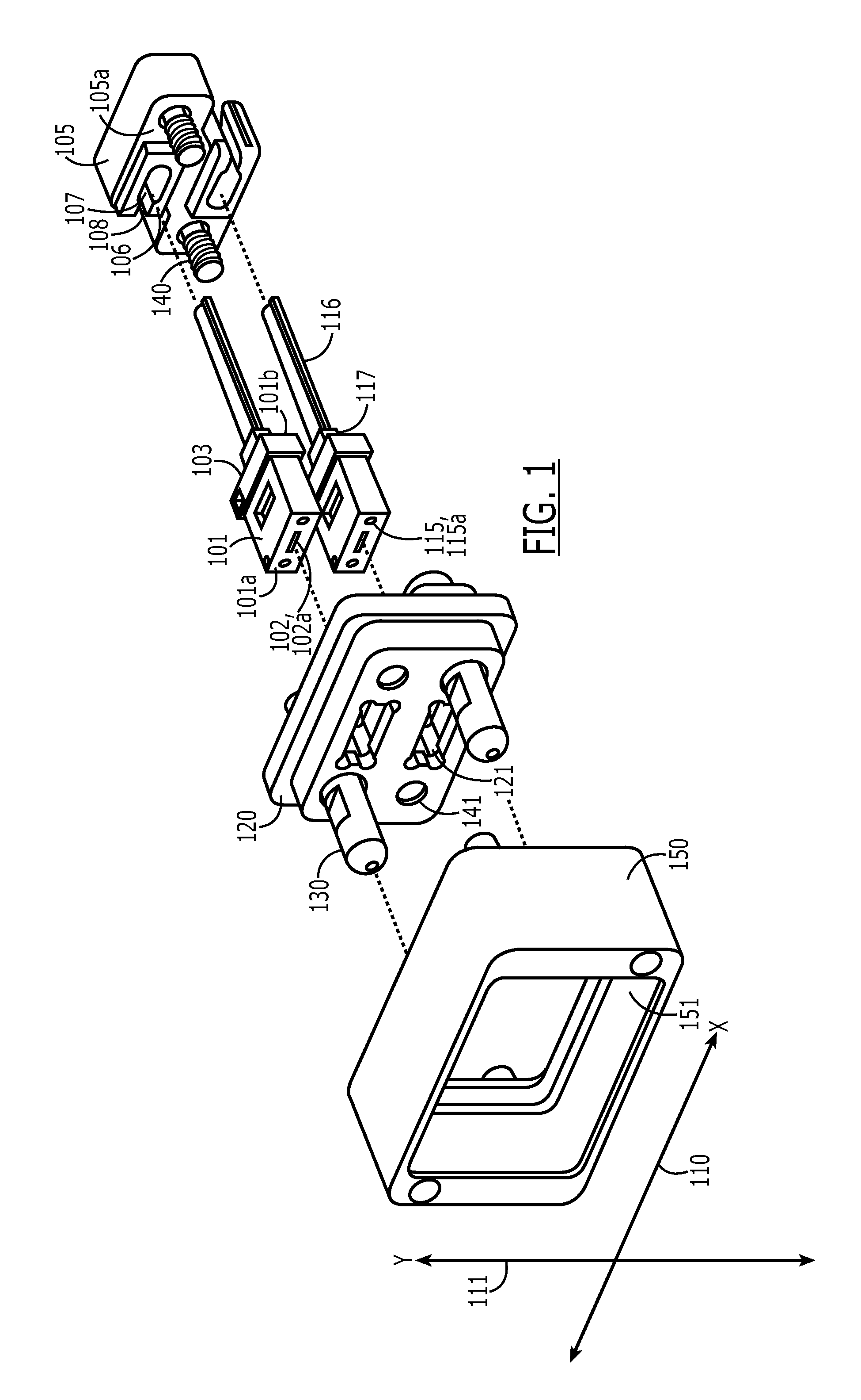Multi-fiber connector with ferrule float