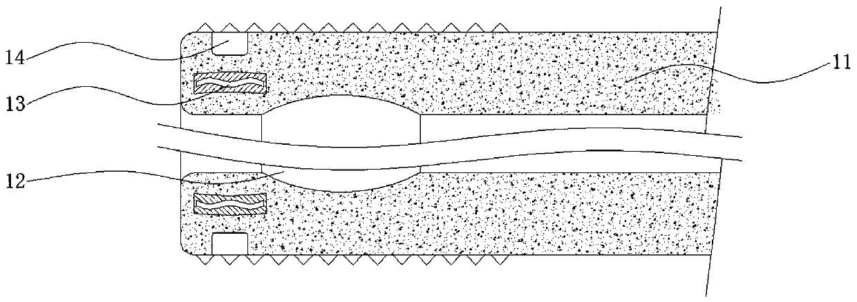 Anti-blockage anti-hole-shrinkage sewage pipeline connecting device