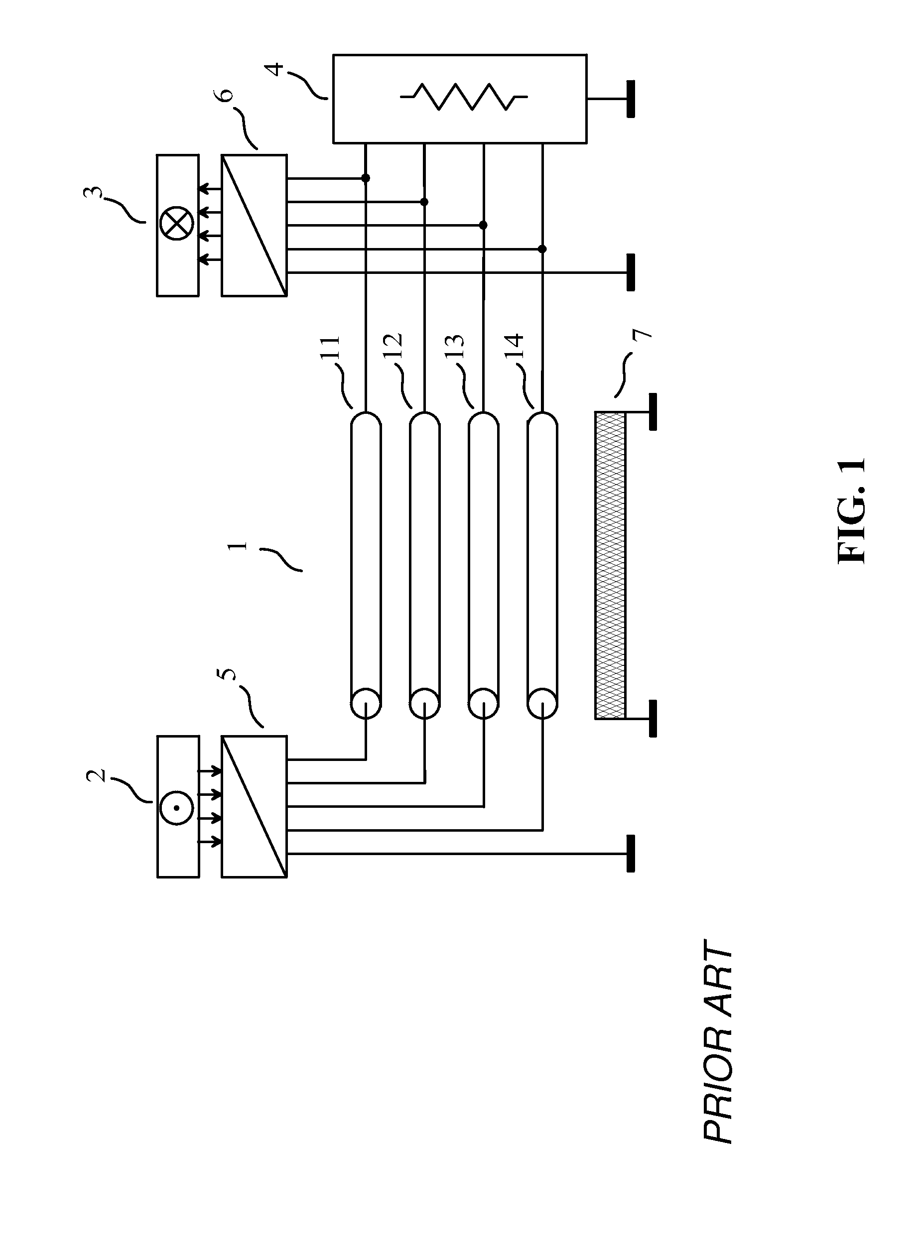 Method for transmission using a non-uniform interconnection