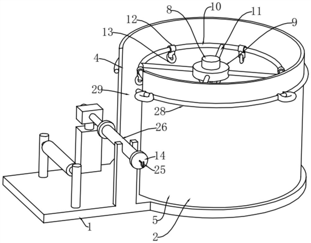 Advertising cloth winding device