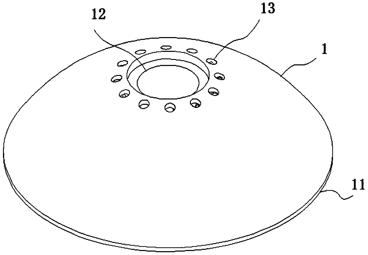 A mist vortex atomizing head