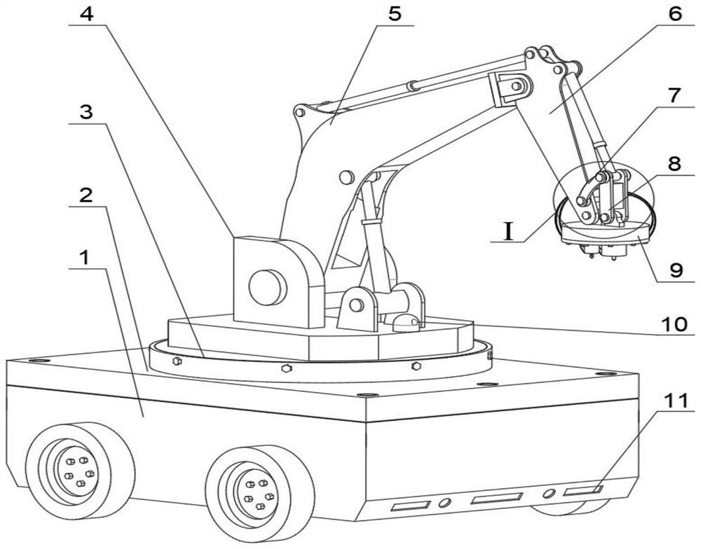 An electro-hydraulic hybrid drive double-head rescue robot and a rescue method