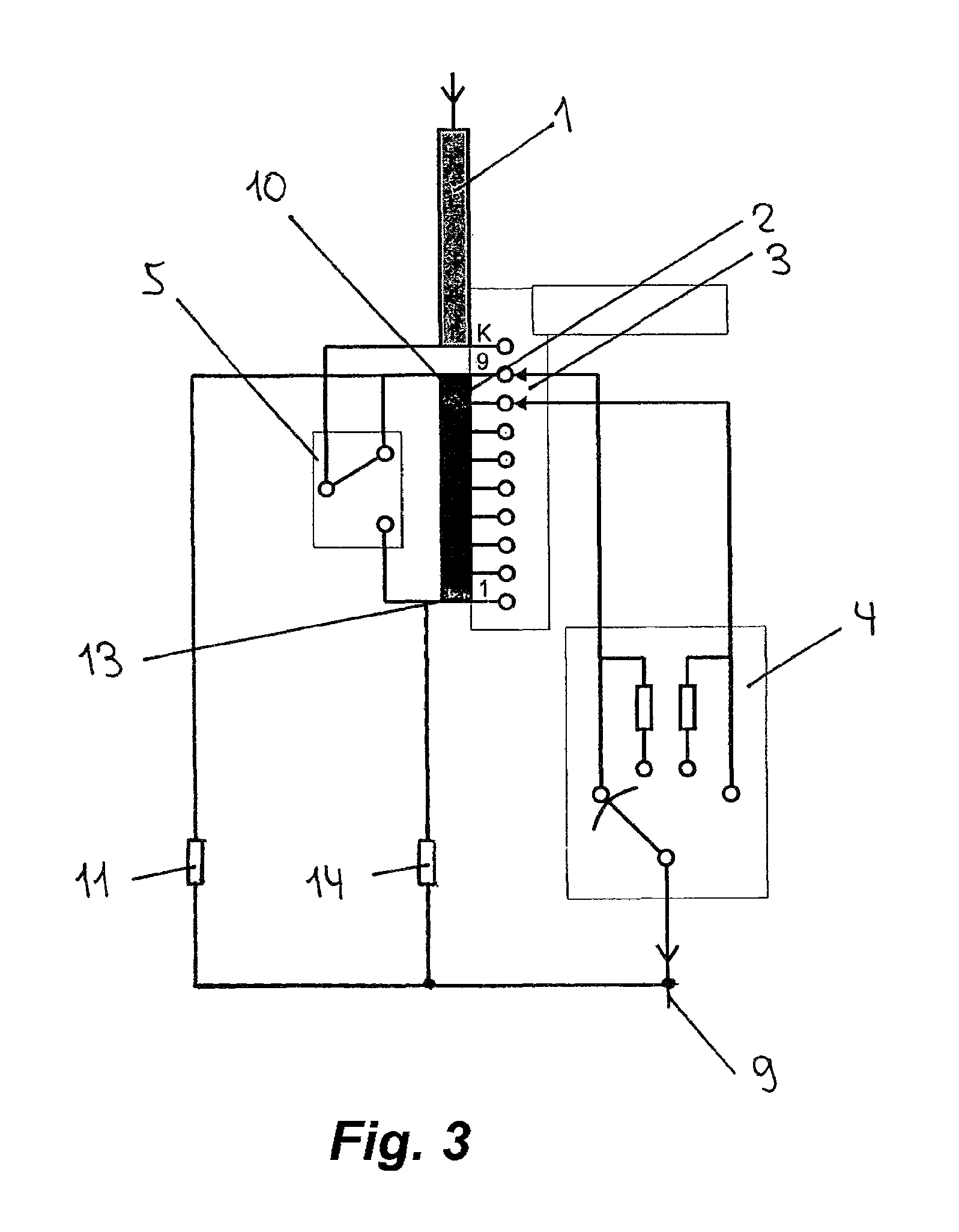 Tap changer with a polarity switch for a variable transformer