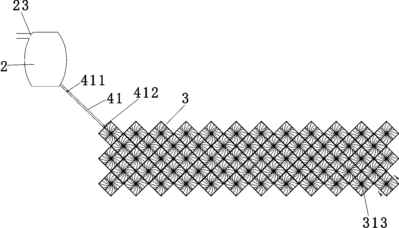 Vegetation recovery system and method for vegetation recovery with system