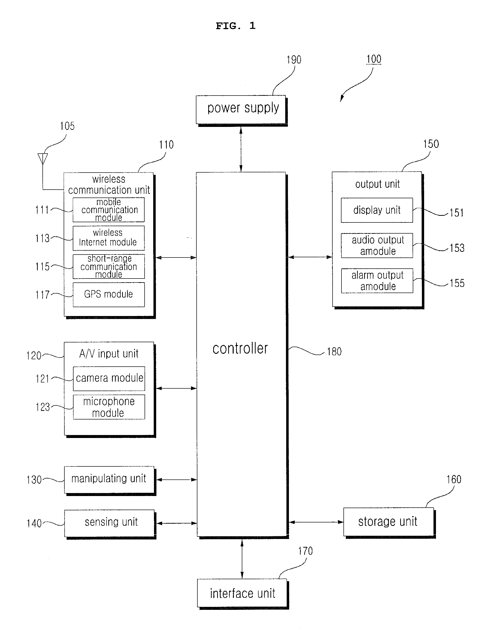 Mobile terminal, operating method thereof, and refrigerator