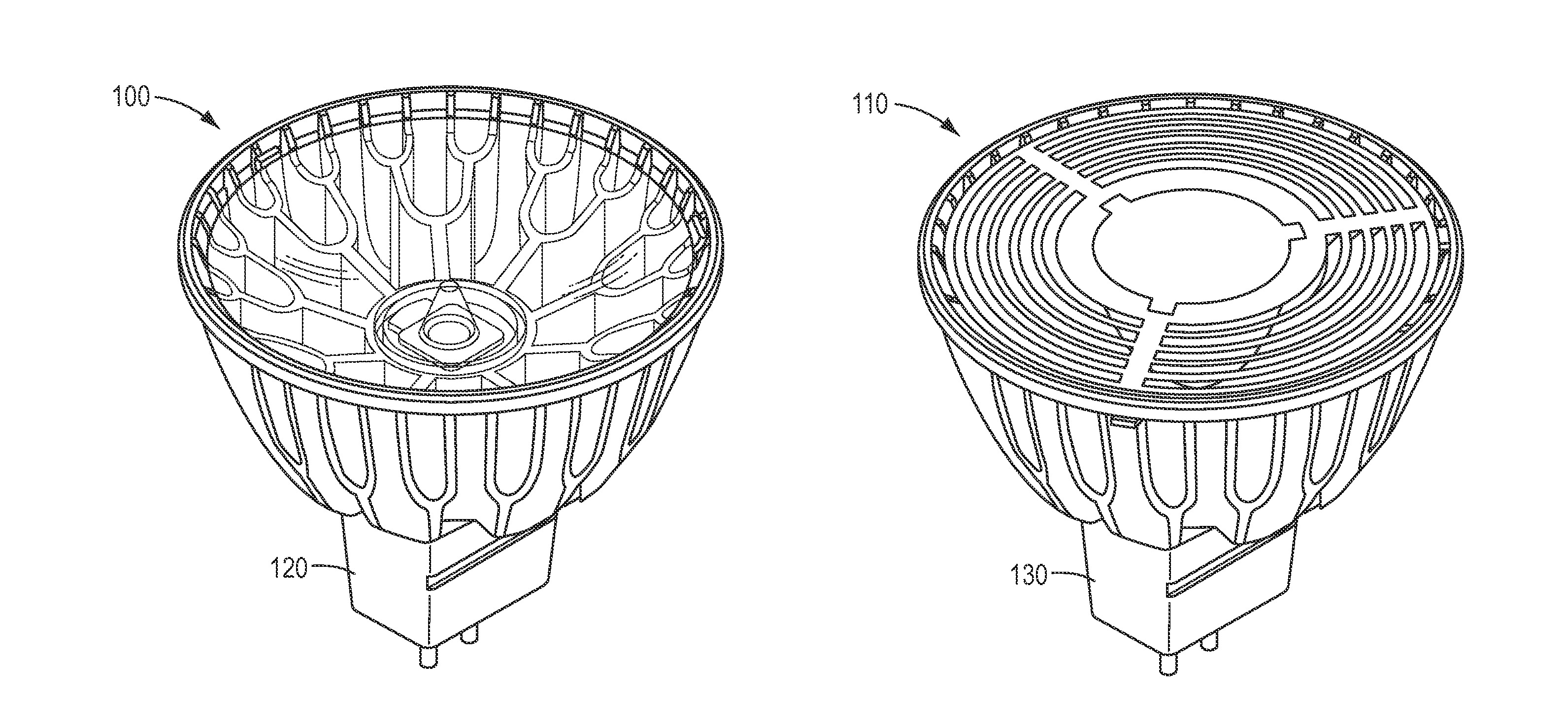 Illumination source with direct die placement