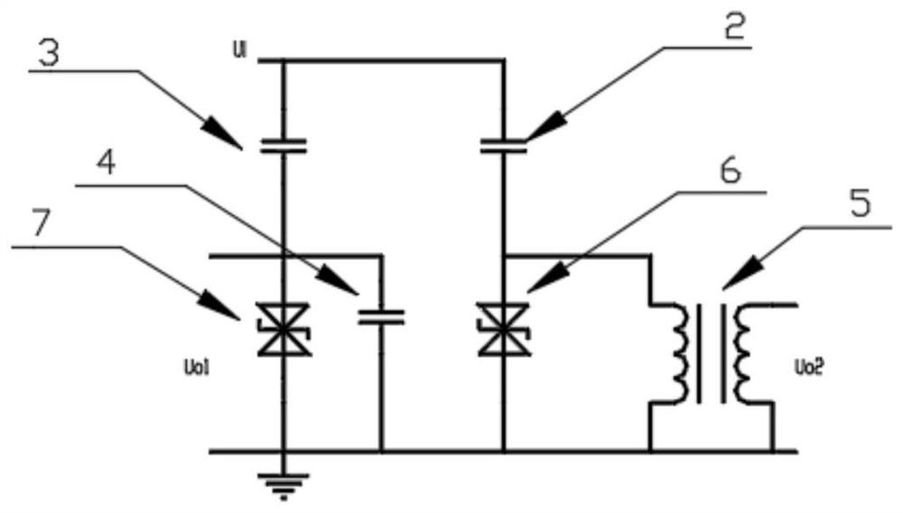 Novel self-energy-taking voltage sensor