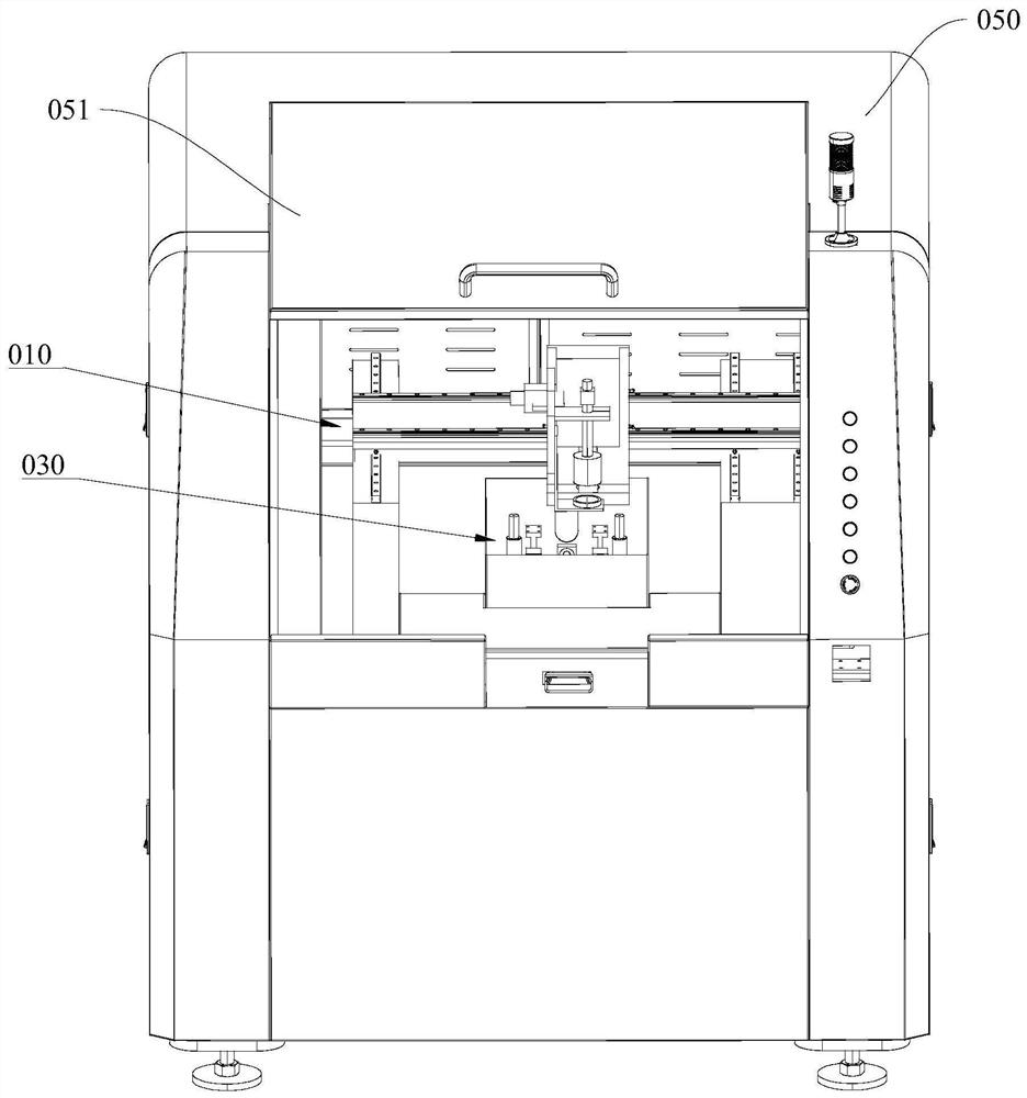 Transition belt cutting and bearing device