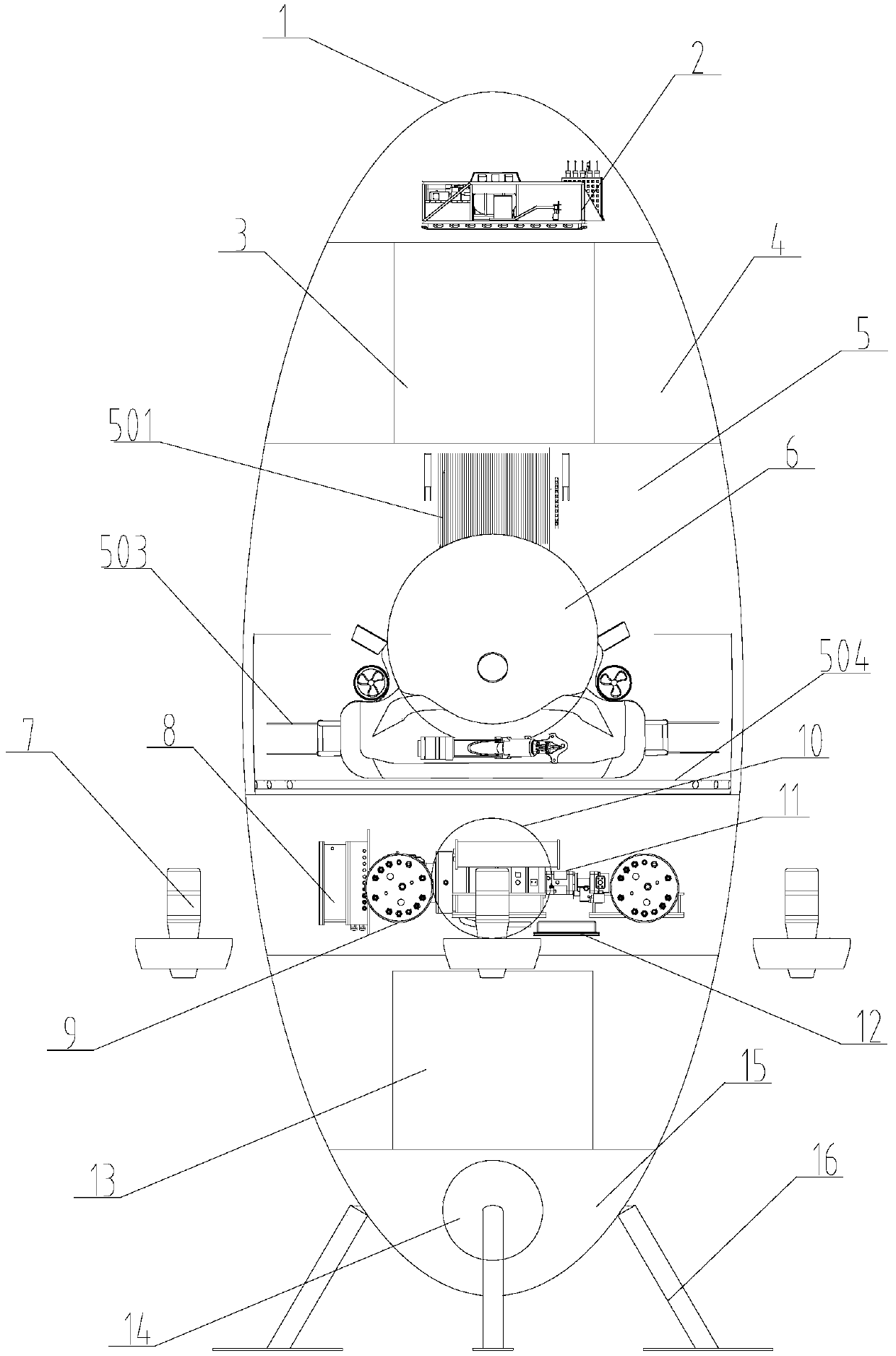 A New Type of Spindle-shaped Separate Mother and Child Deep-sea Manned Submersible