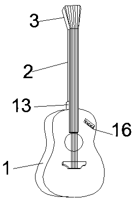 Guitar used for introduction guidance learning