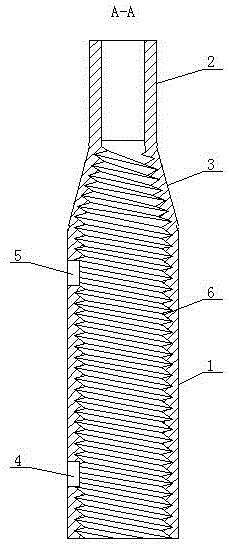 Variable-diameter half grouting sleeve and construction method thereof