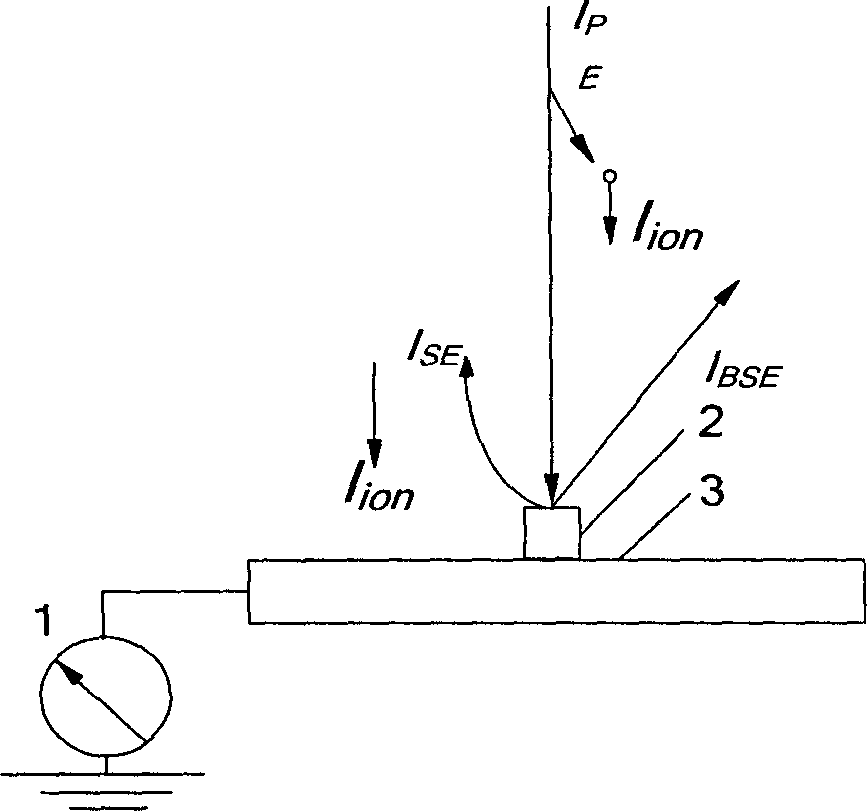 Method for measuring environment of electric charge in environmental scanning electron microscope