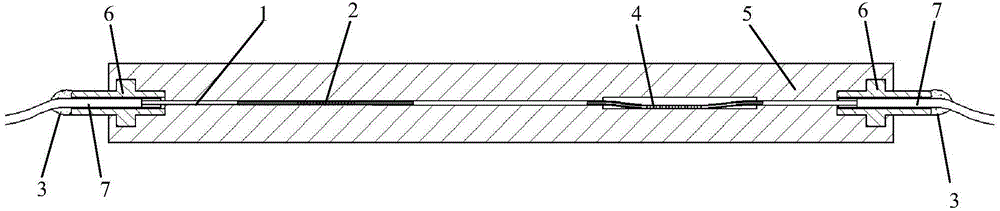 Fiber grating intelligent composite material structure based on 3D printing and preparation method thereof