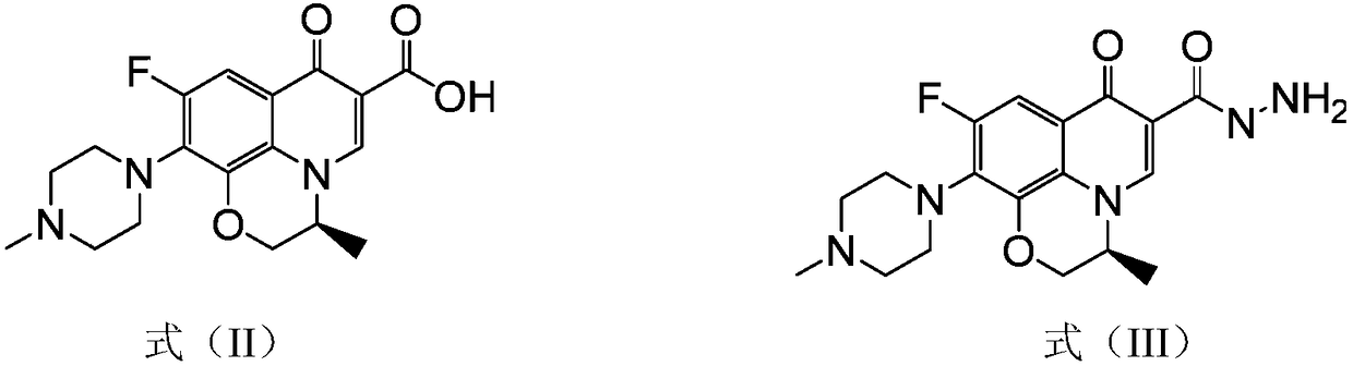 A levofloxacin aldehyde thiosemicarbazone derivative and its preparation method and application