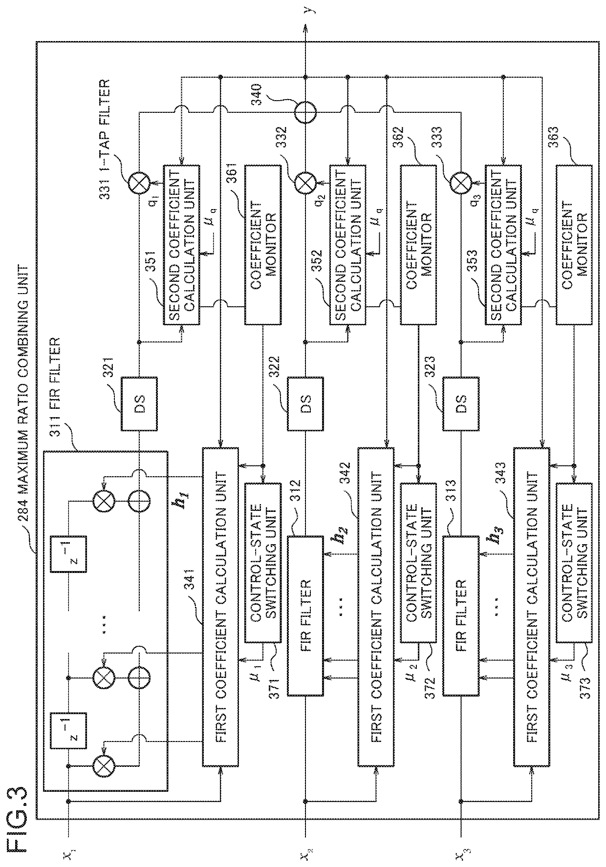 Signal combining device and signal combining method