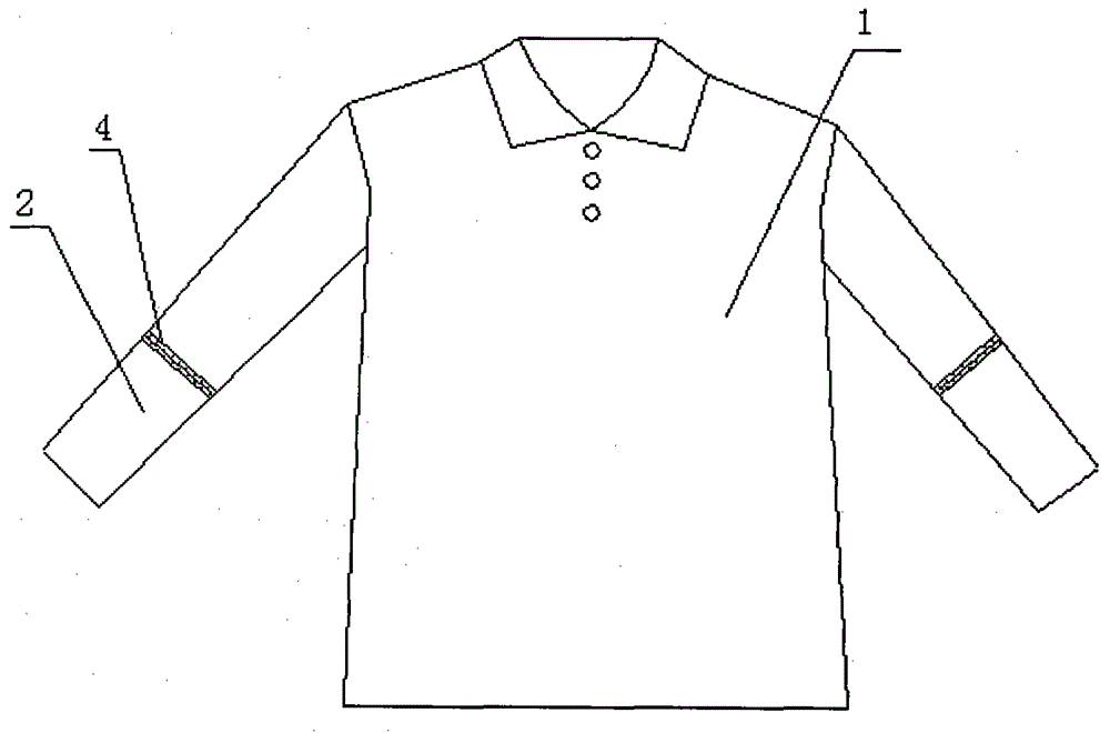 Garment made of heat dissipation fabric and facilitating resting