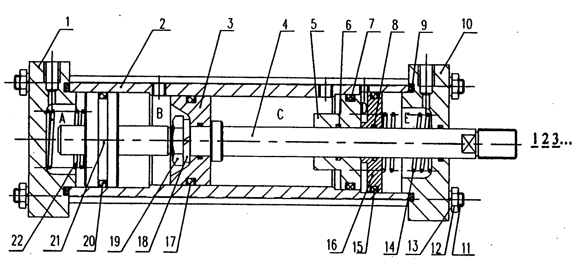 Multistage location sylinder