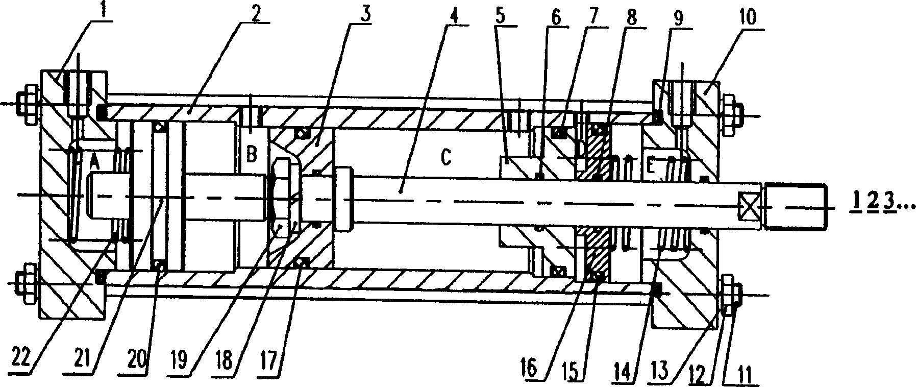 Multistage location sylinder