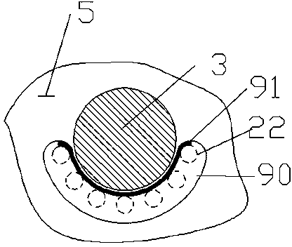 Nut protein extraction device with output pipe and gas blowing stirring device