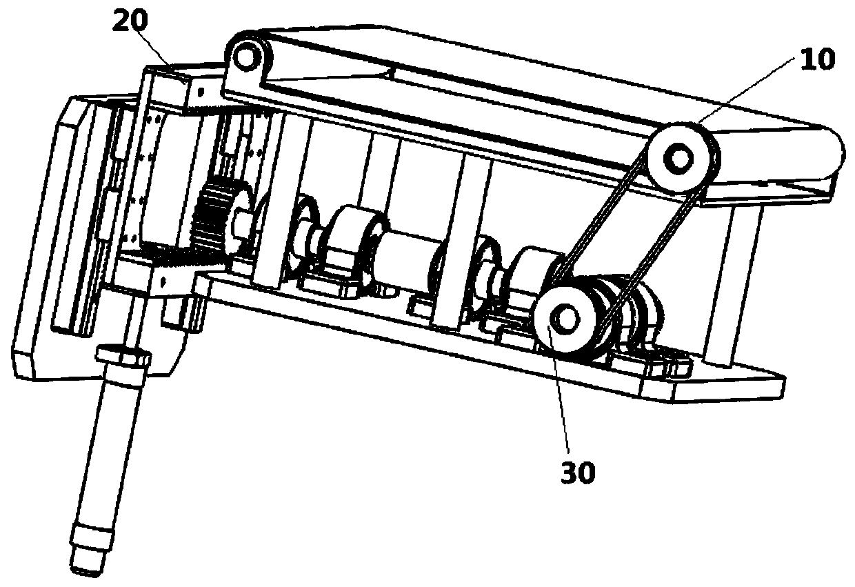 A rack-driven crawler trolley