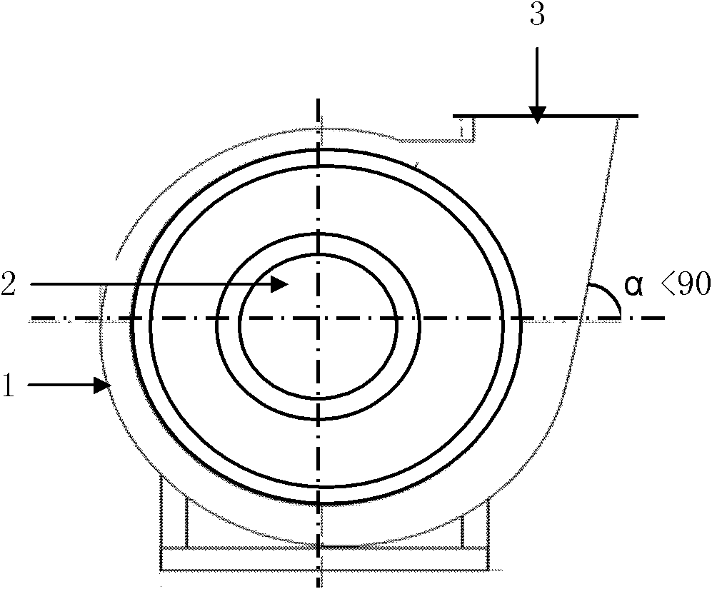 Spiral-flow type blockage-free energy-efficient centrifugal fan