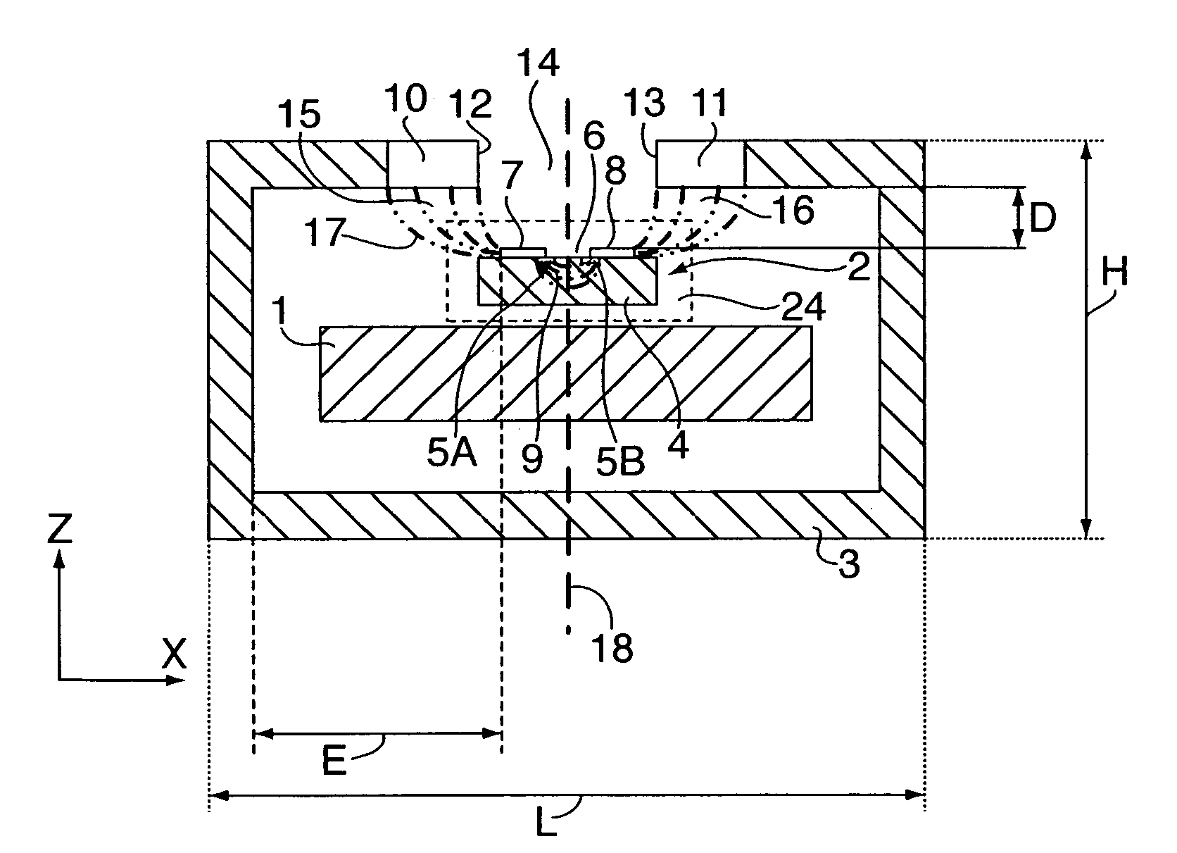 Device for measuring current