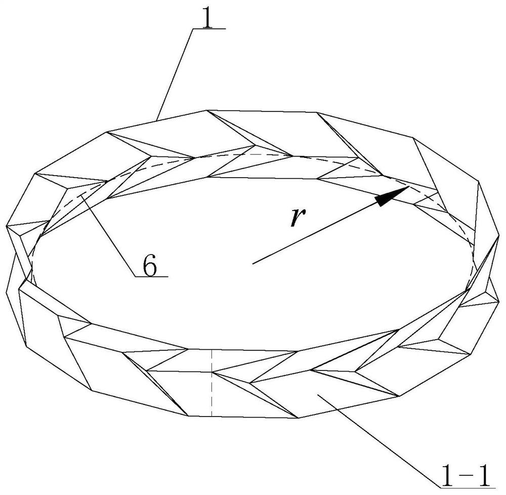 An origami-type thin-walled tube