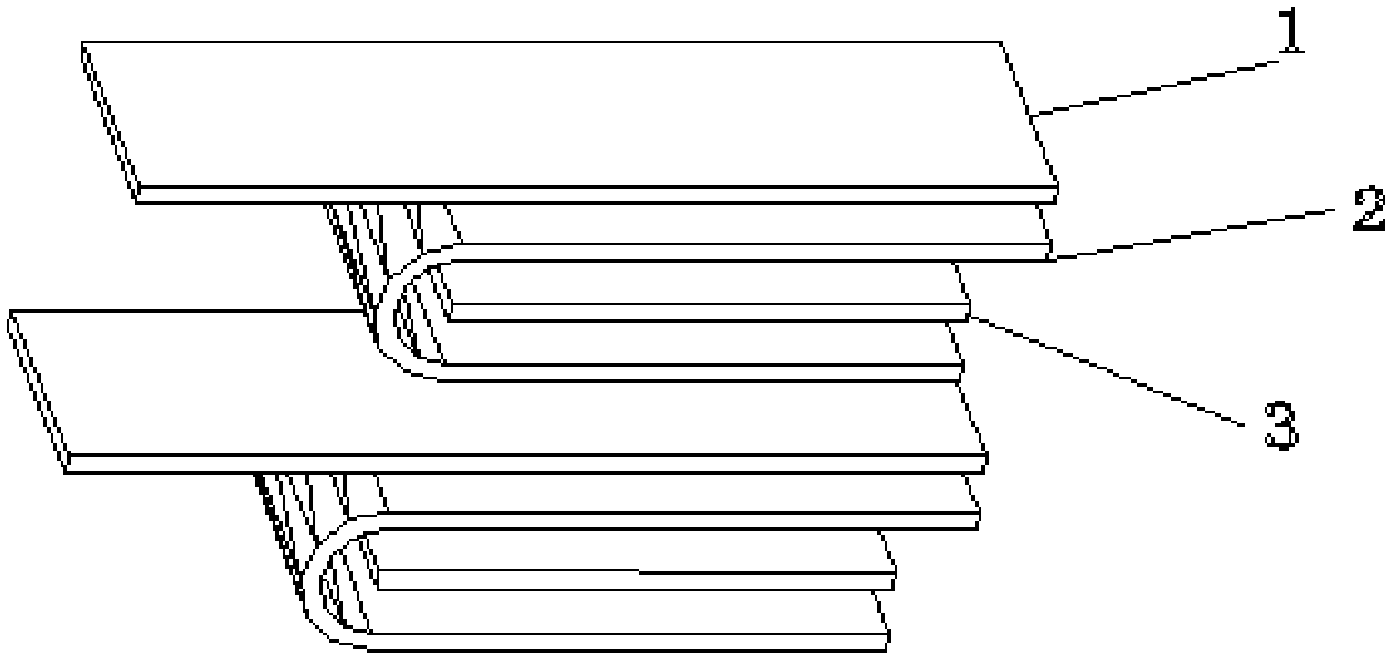 Low-pressure-drop spiral coil type membrane element