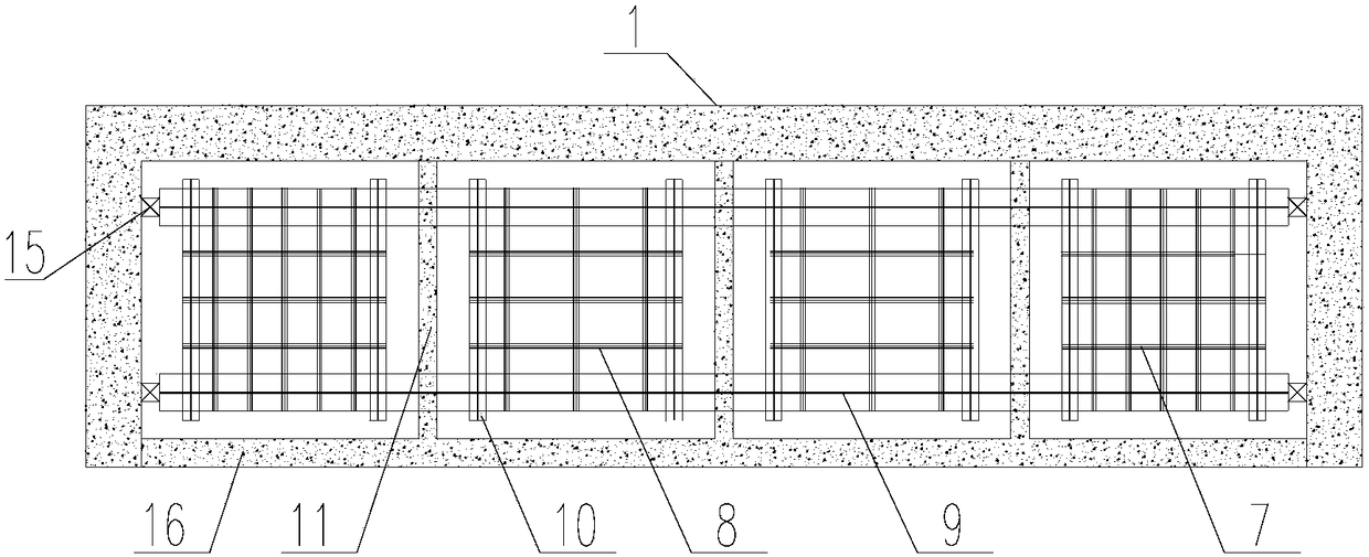 Concrete-overhead-beam crossing self-climbing integrated drum rack system and construction method thereof