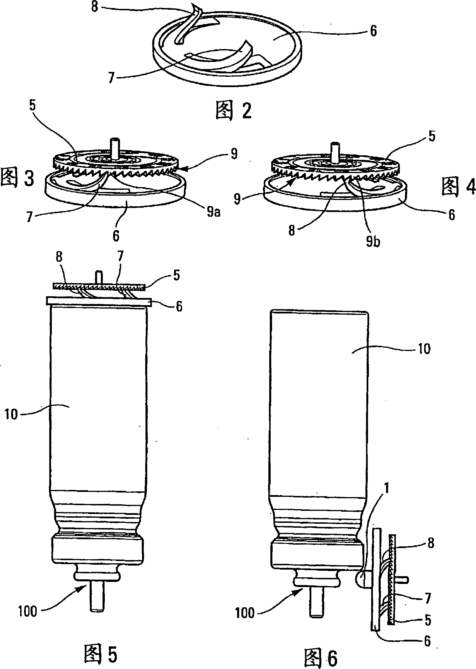 Indicator for a device for dispensing a liquid or powdery product