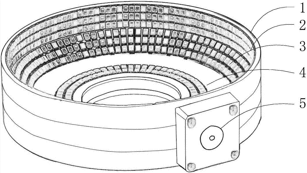 LED ring light source used for visual inspection lighting