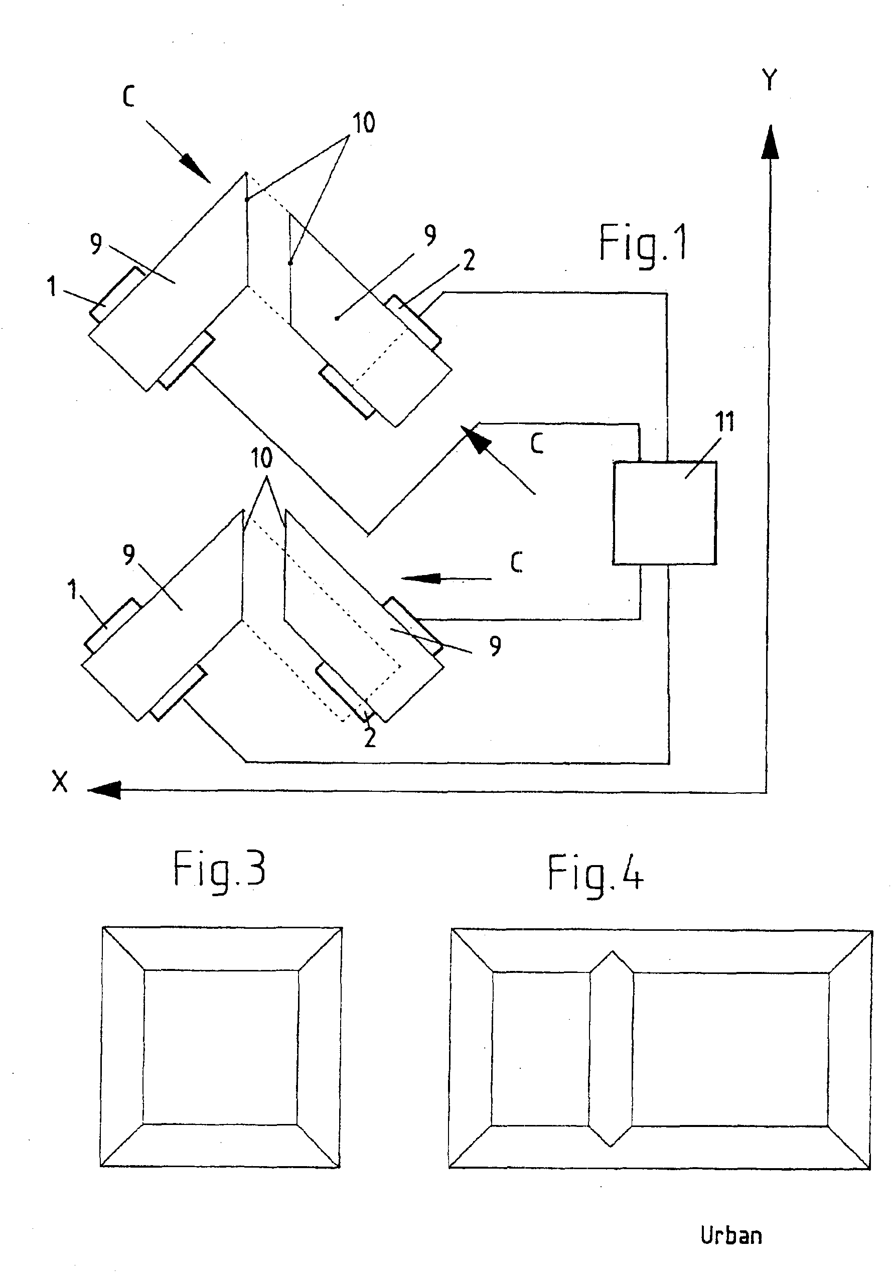 Device and a process for welding plastics profiles