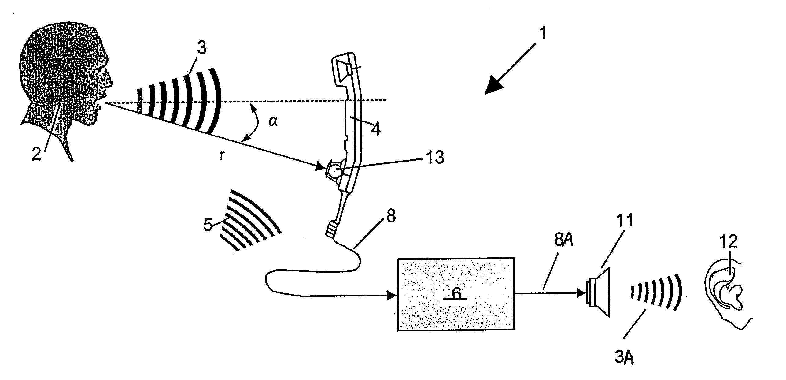 Method and apparatus for improving the quality of speech signals transmitted in an aircraft communication system