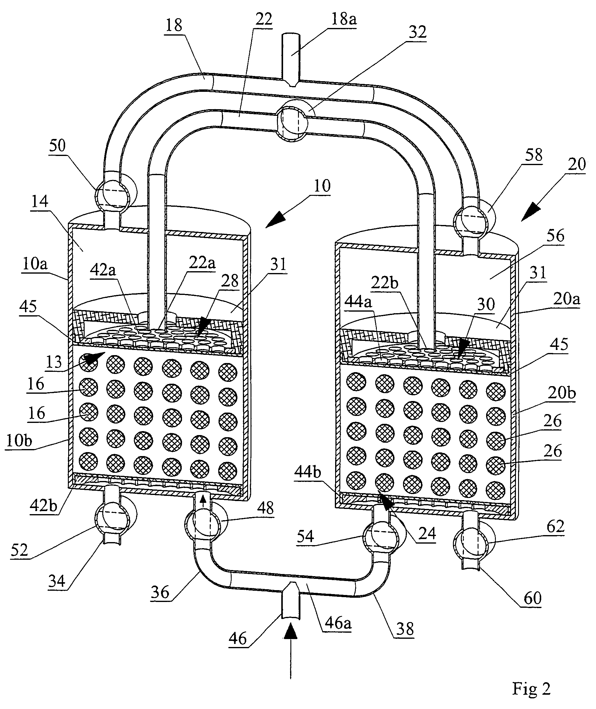 Process and apparatus for generating and delivering an enriched gas fraction