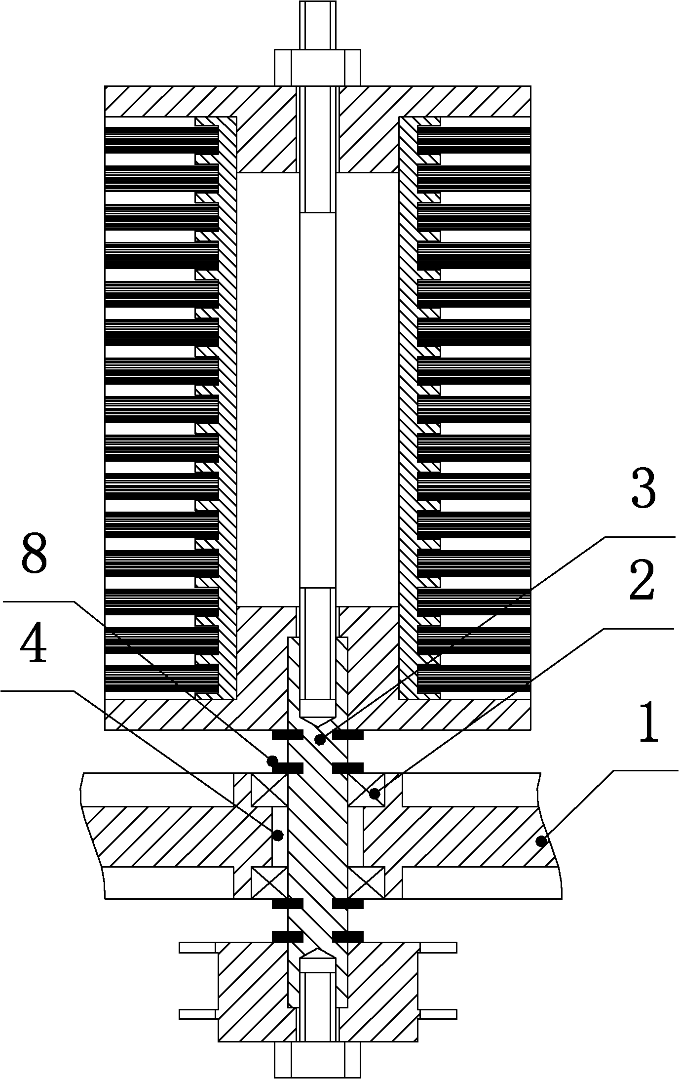 Roller supporting structure for mahjong tile cleaning and sterilizing machine