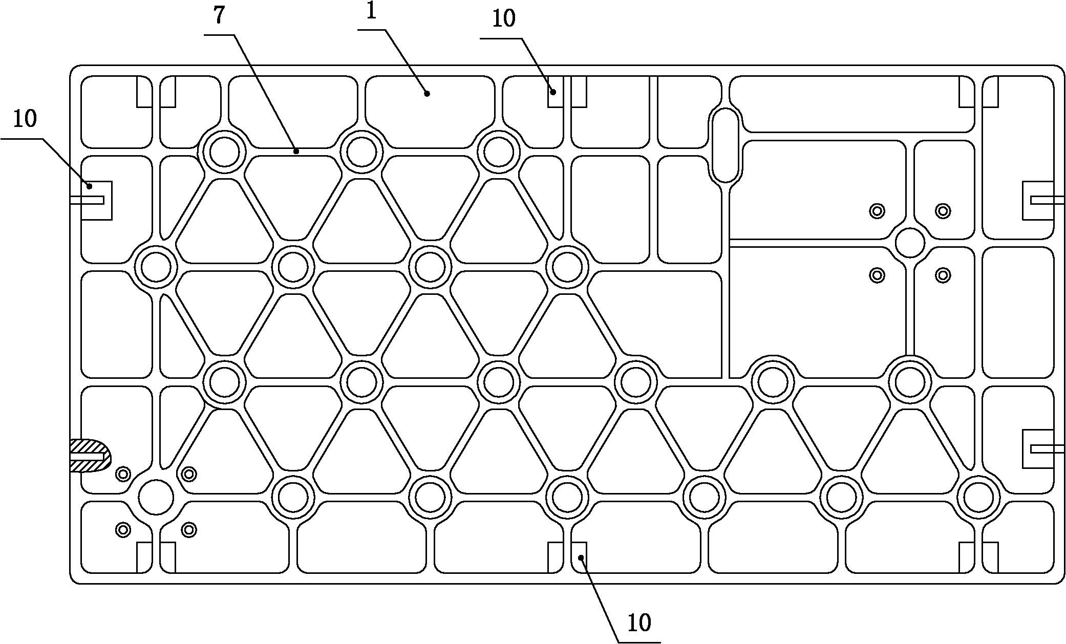 Roller supporting structure for mahjong tile cleaning and sterilizing machine