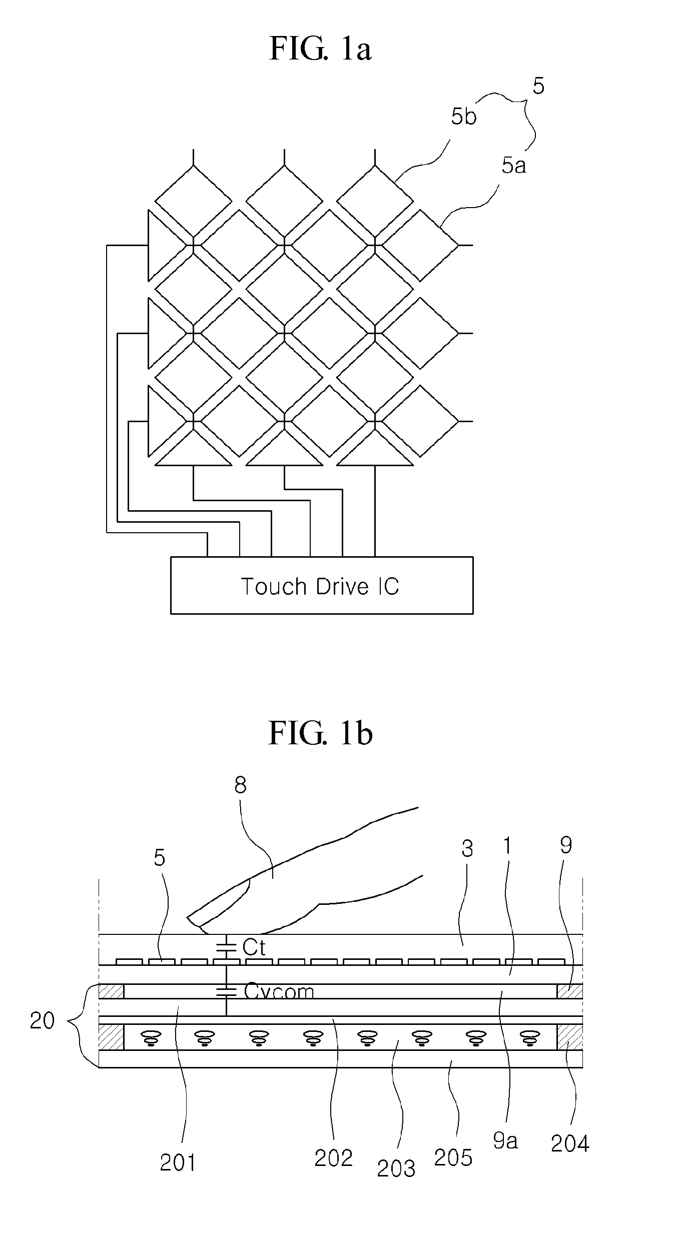 Apparatus and method for detecting touch, capable of reducing parasitic capacitance