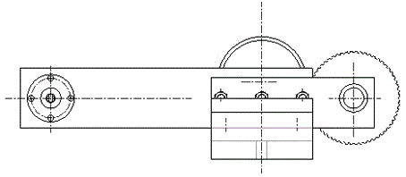 Inlaid bearing inner wall blind hole lathe drilling power unit