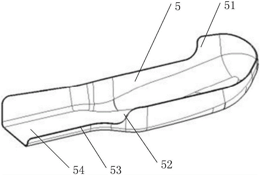 Rear vehicle door with water guiding structure and vehicle