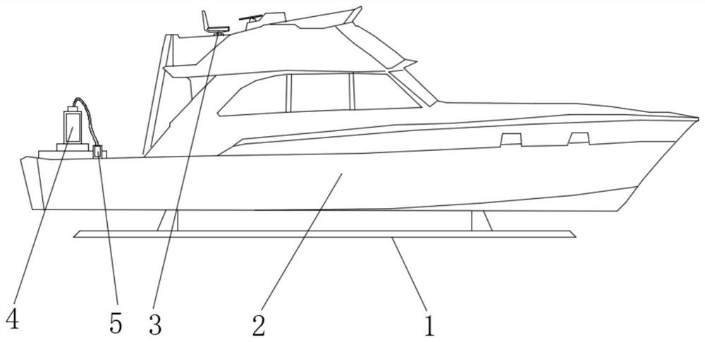 Fire-fighting boat with sound wave fire-extinguishing function