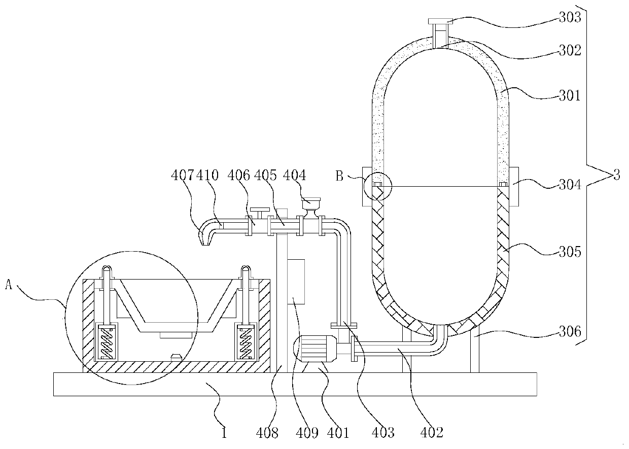 Textile shaping and sizing liquid supply device based on textile machine