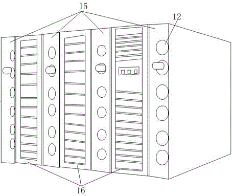 High-heat-density inter-column cooling air-conditioning unit and applying method thereof